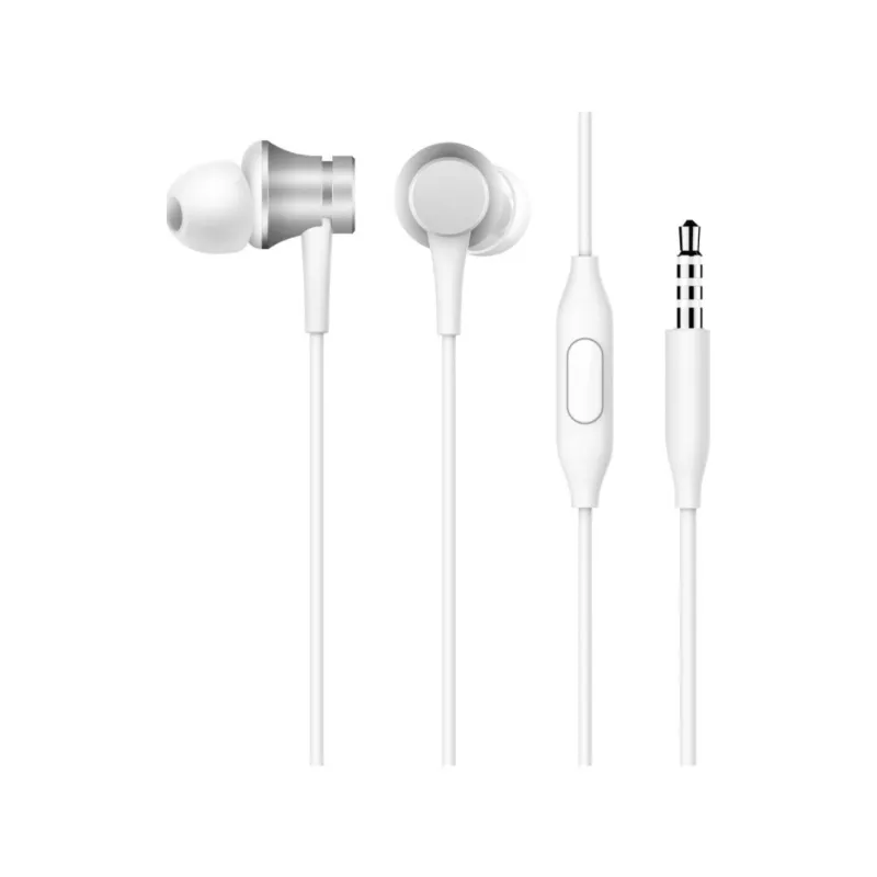AUDÍFONOS XIAOMI ZBW4355TY ALAMBRICOS IN-EAR HEADPHONES BASIC SILVER (14274)